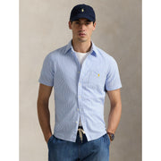 Striped Seersucker Short Sleeve Shirt