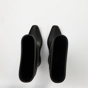 Structured Ankle Heeled Boots