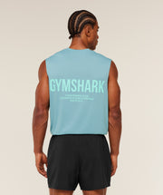 Gymshark Conditioning Club Tank - GS Flow Blue/GS Pop Turquoise