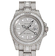 Rolex | GMT-Master II | 116769TBR - factory Dimond set | White gold | 40 mm | White gold | White | Automatic