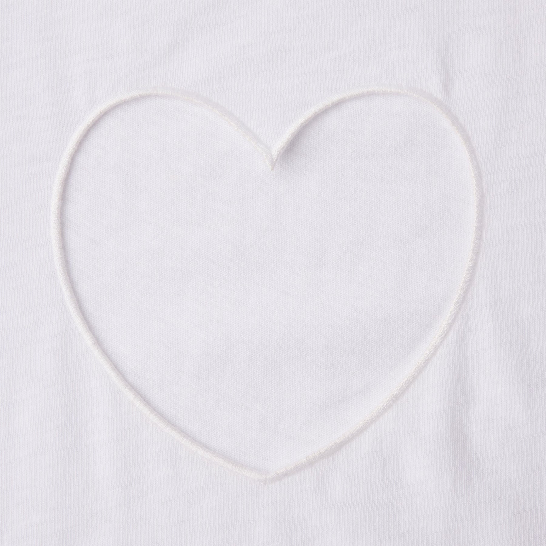 WORN IN JERSEY HEART ONESIE | SNOW