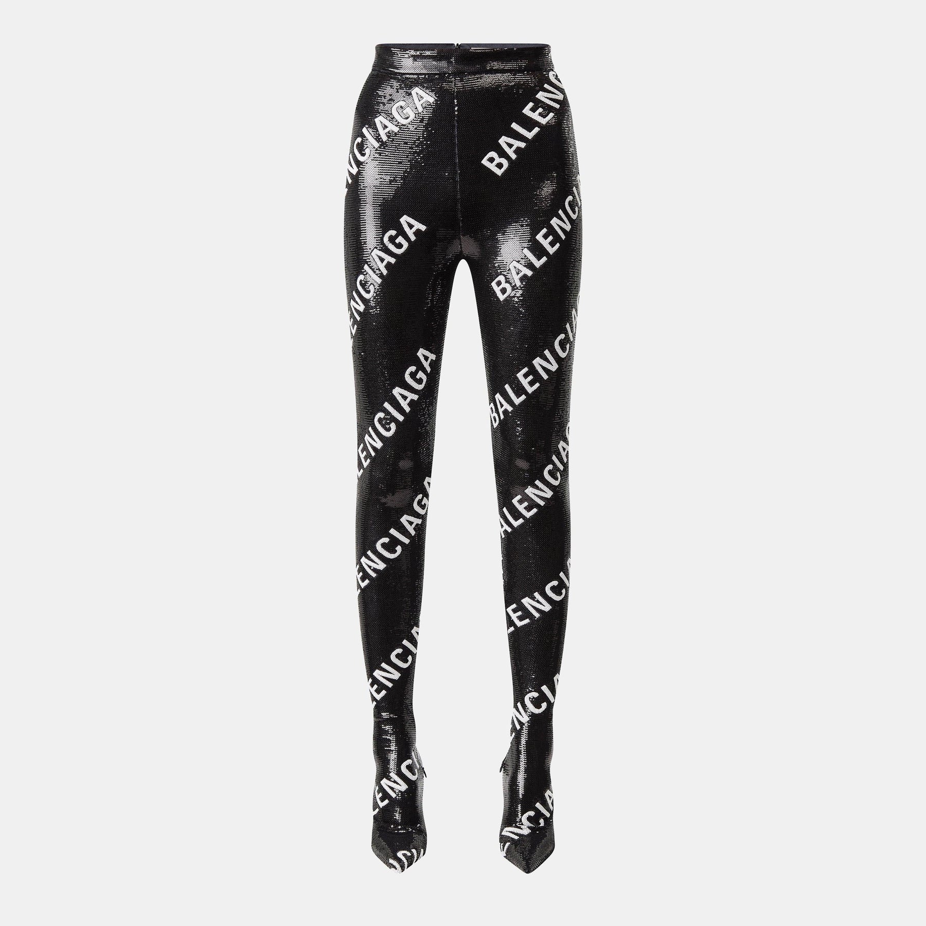 Sequinned Sock Boot Leggings
