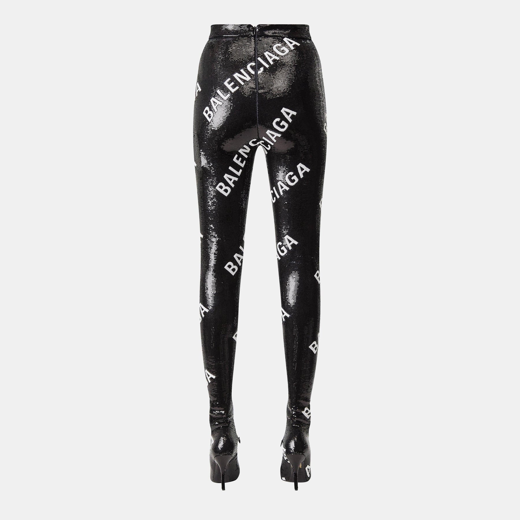 Sequinned Sock Boot Leggings