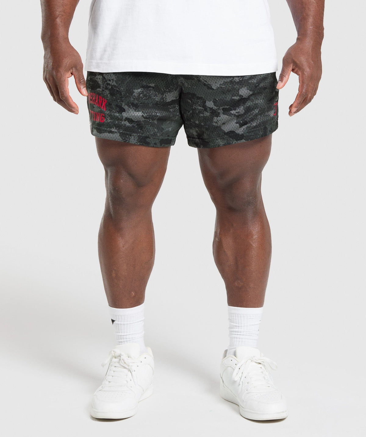 Gymshark Lifting Mesh 5" Shorts - Graphite Grey