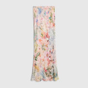 Pink Graphic Print Maxi Beach Skirt