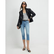 Blue Skinny Capri Jeans