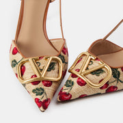 Vlogo Hardware Slingbacks
