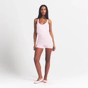 WORN IN JERSEY HEART ONESIE | BABY PINK