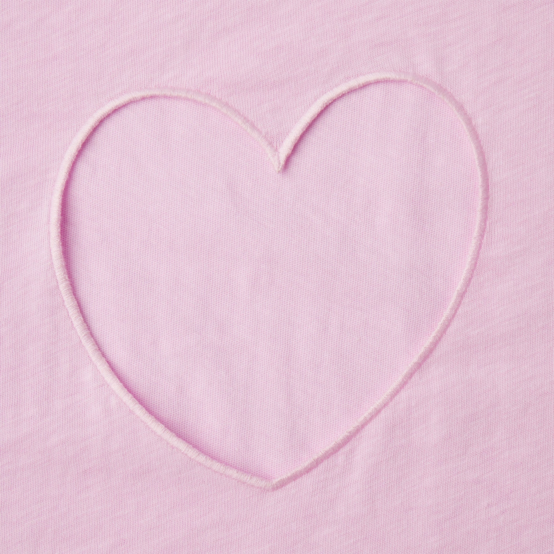 WORN IN JERSEY HEART ONESIE | BABY PINK