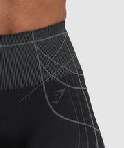 Gymshark Apex Seamless Leggings - Black/Graphite Grey