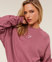 Gymshark Training Oversized Fleece Sweatshirt - Reset Pink
