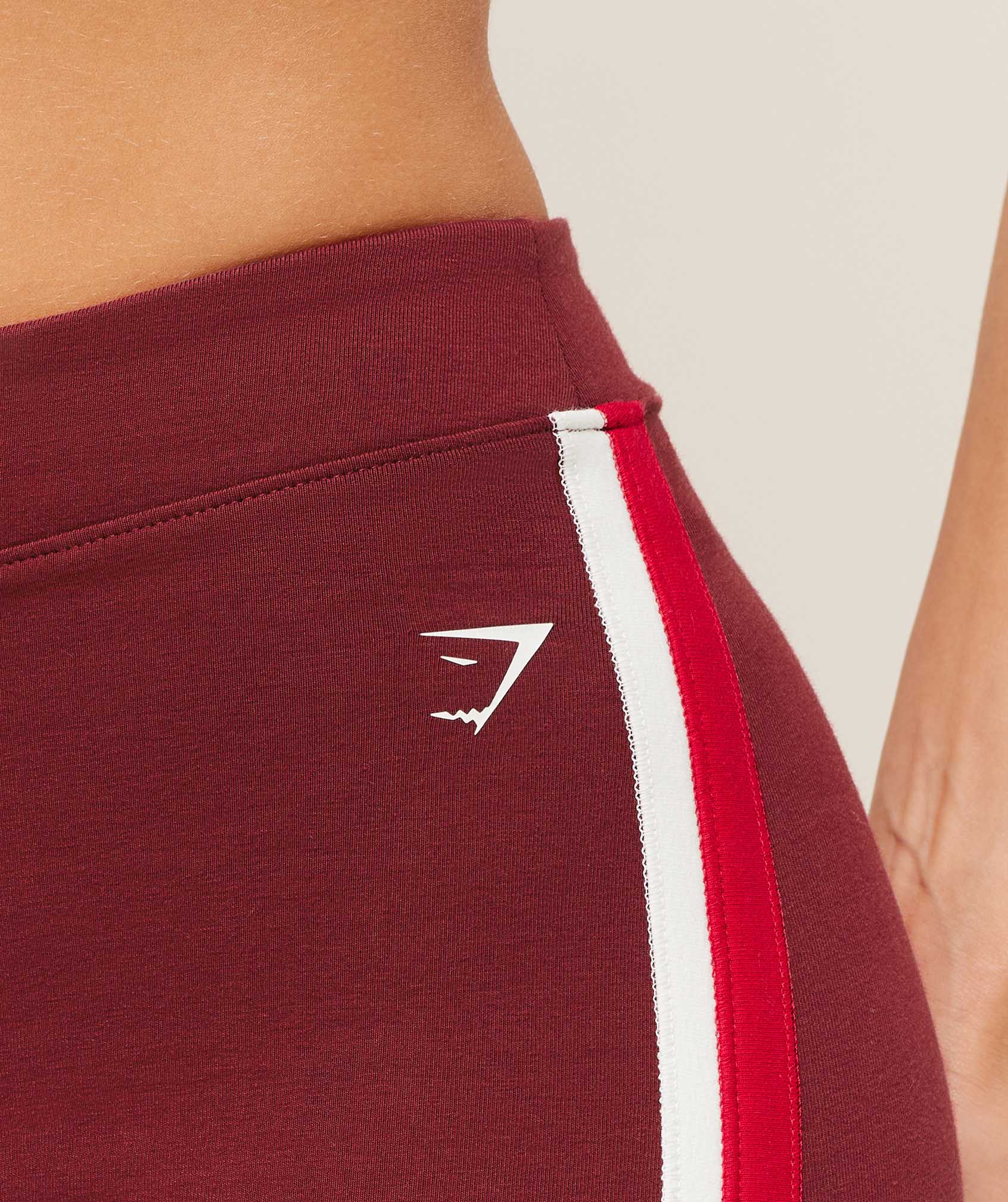 Gymshark Piping Wide Leg Pant - Sets Red/Carmine Red/Soft White