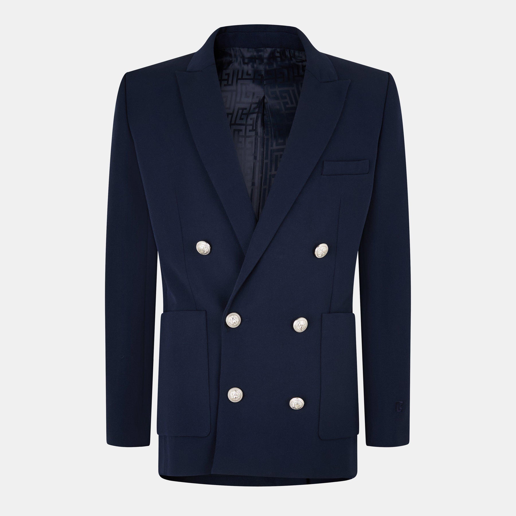Military Inspired Gold Button Blazer