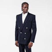 Military Inspired Gold Button Blazer