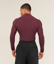 Gymshark Physique Long Sleeve T-Shirt - GS Impact Burgundy/GS Cherry Purple