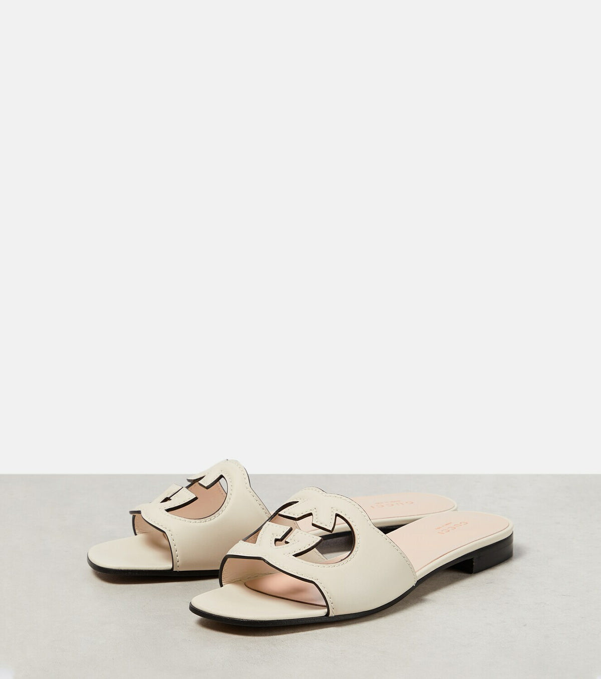 Gucci Interlocking G cutout leather sandals