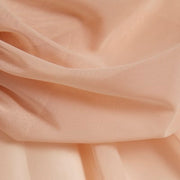 Pink Mesh Twisted Drape Top