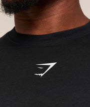 Gymshark Power T-Shirt - Black/Oat White