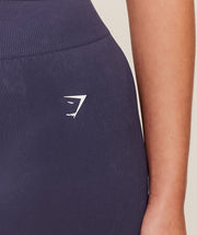 Gymshark Washed Crop Tank - GS Midnight Purple/WASH