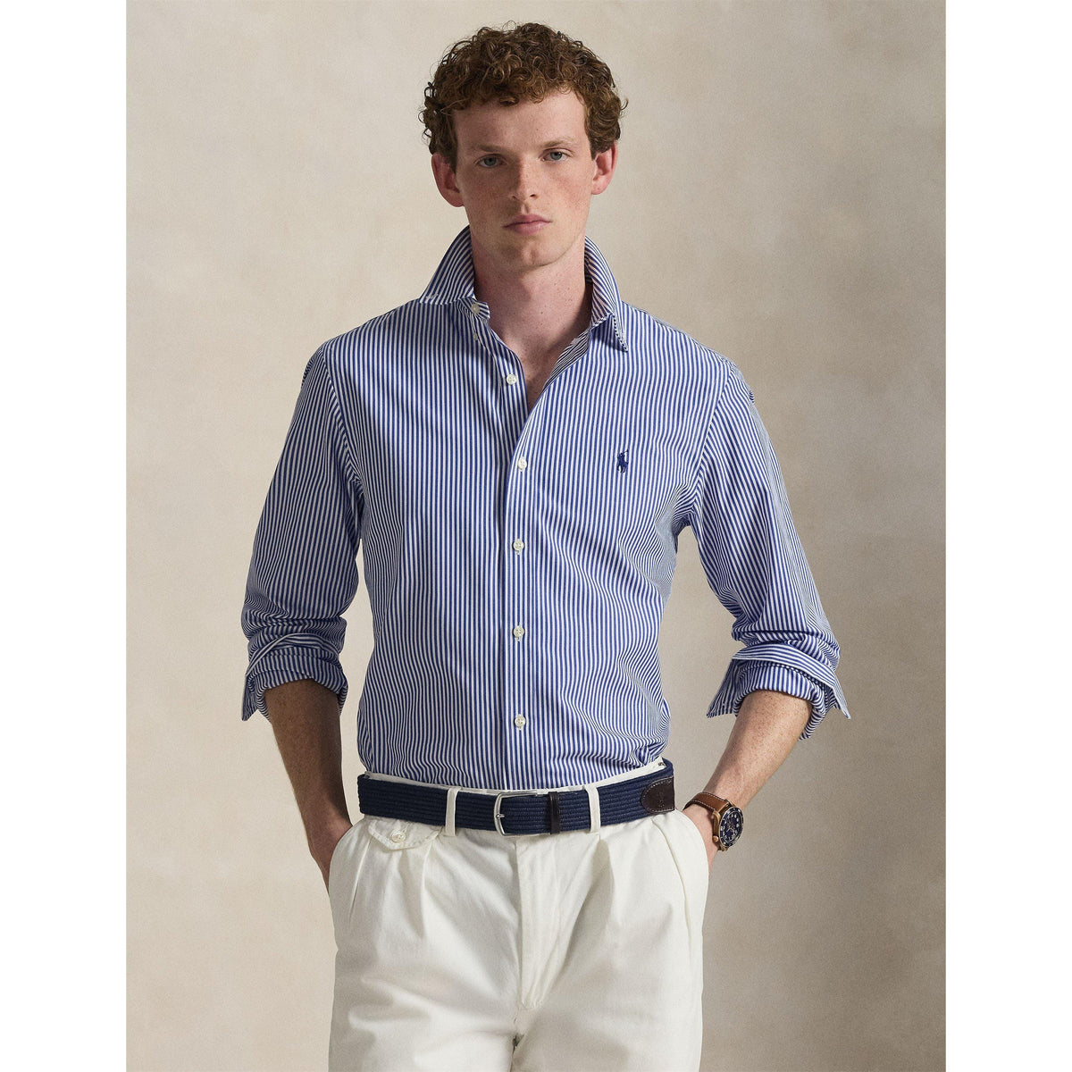 Stripe Poplin Slim Fit Shirt