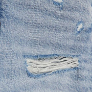 Light Blue Denim Ripped Shorts