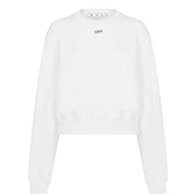 Stamp Cotton Long Sleeve Crew Sweatshirt