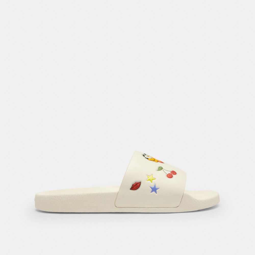 Disney X Coach Udele Sport Slide With Sticker Print