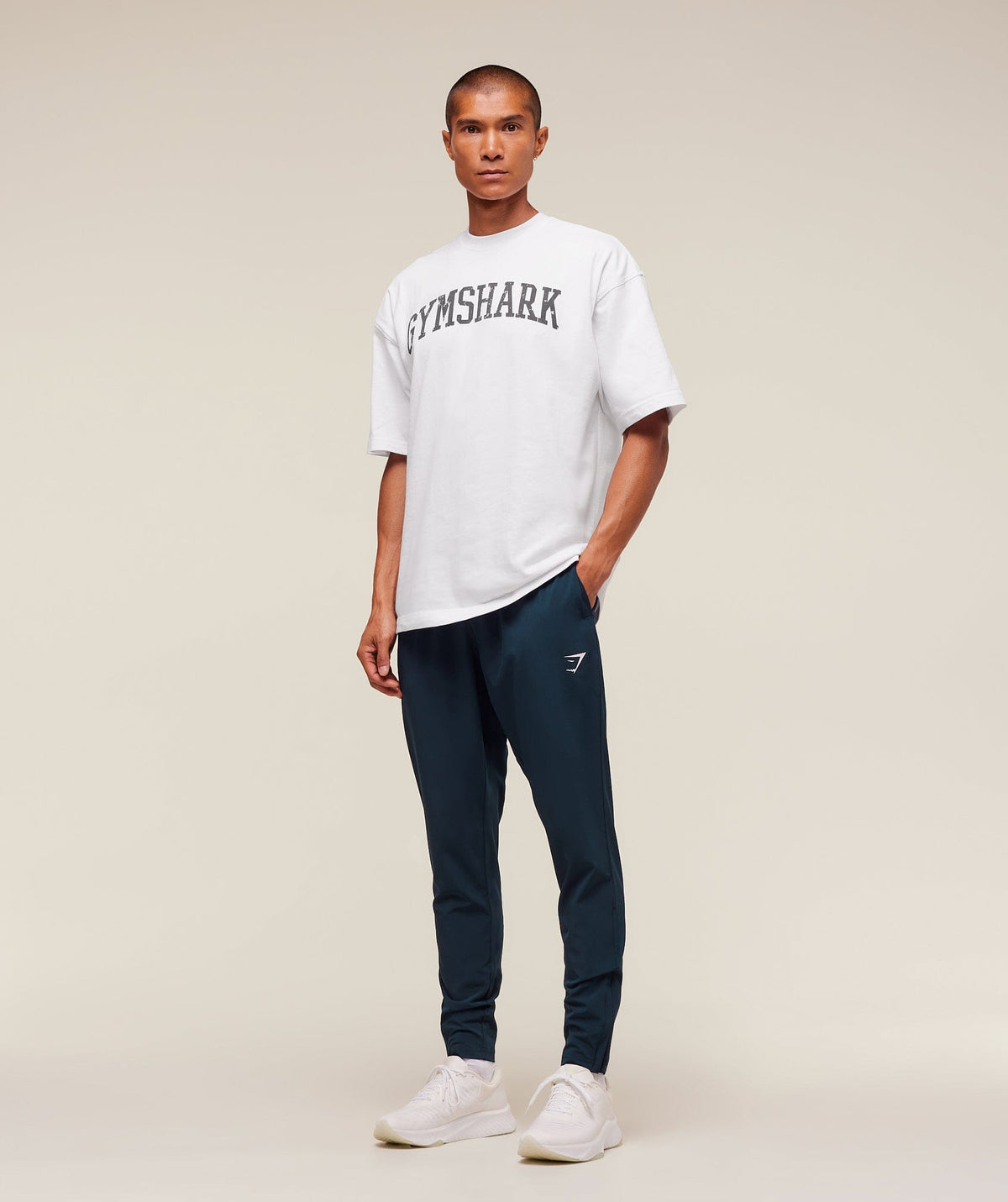 Gymshark Arrival Woven Tall Joggers - Navy