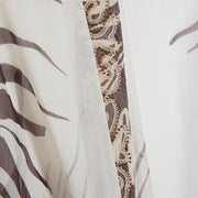 Cream Animal Print Kimono