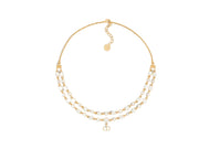 Dior In Double Chain Gold-Finish Metal