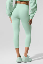 High-Waist Airbrush Capri