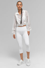 High-Waist Airbrush Capri