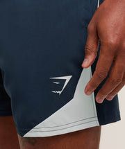 Gymshark Arrival Block 6" Shorts - Navy