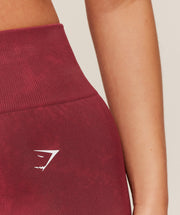 Gymshark Washed Shorts - Red Wash