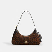 Ella Small Shoulder Bag In Signature Chenille