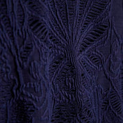Navy Textured Shell Trim Swimsuit