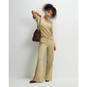 Green Cosy Wide Leg Joggers