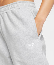 Gymshark Training Fleece Joggers - Light Grey Core Marl