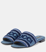 Gucci Jane denim slides
