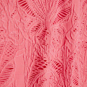 Pink Texture Shell Trim Swimsuit