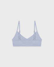 Signature Logo Mini Sports Bra - Faded Blue/White