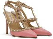 Valentino Garavani Pink Rockstud Cage Heels