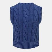 Knitted Cable Knit Vest