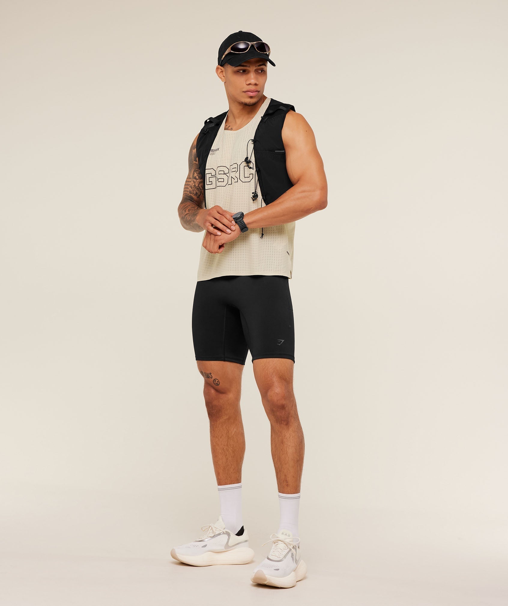 Gymshark Running Elite Race Vest - Pebble Grey