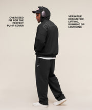 Gymshark Power Zip Up Hoodie - Black/Asphalt Grey