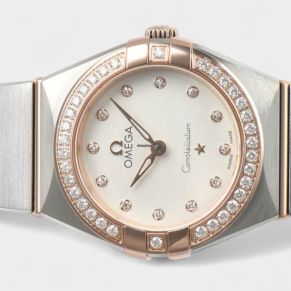Omega Constellation Quartz Manhattan / Steel&Rose gold / 25 mm / Papers / 131.25.25.60.52.001