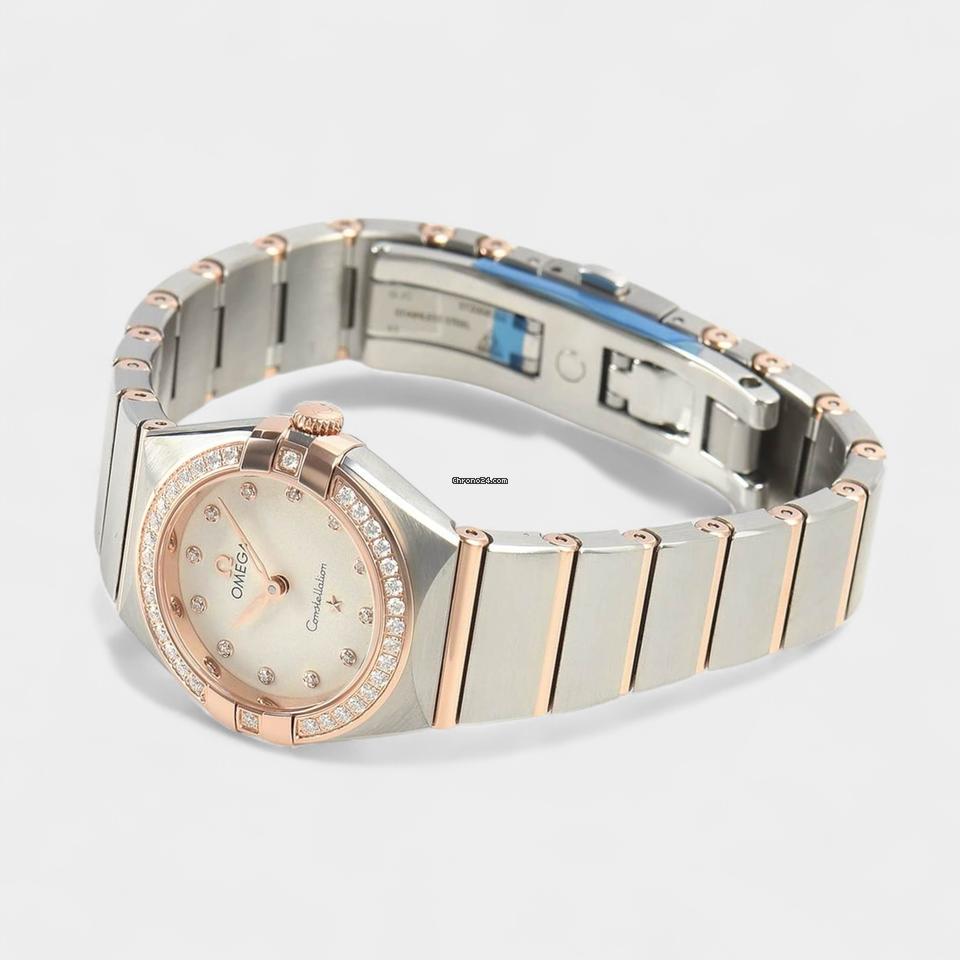 Omega Constellation Quartz Manhattan / Steel&Rose gold / 25 mm / Papers / 131.25.25.60.52.001