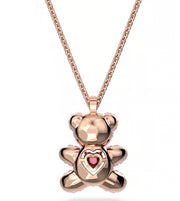 SWAROVSKI Pink Rose Gold-Tone Plated Teddy Pendant