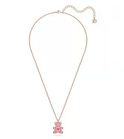 SWAROVSKI Pink Rose Gold-Tone Plated Teddy Pendant