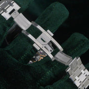 Audemars Piguet MINT COMPLETE SET Royal Oak Selfwinding Green Dial Stainless Steel Bracelet 26240 ST